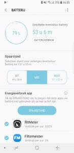 Het nieuwe Spaarstand menu in Android 8